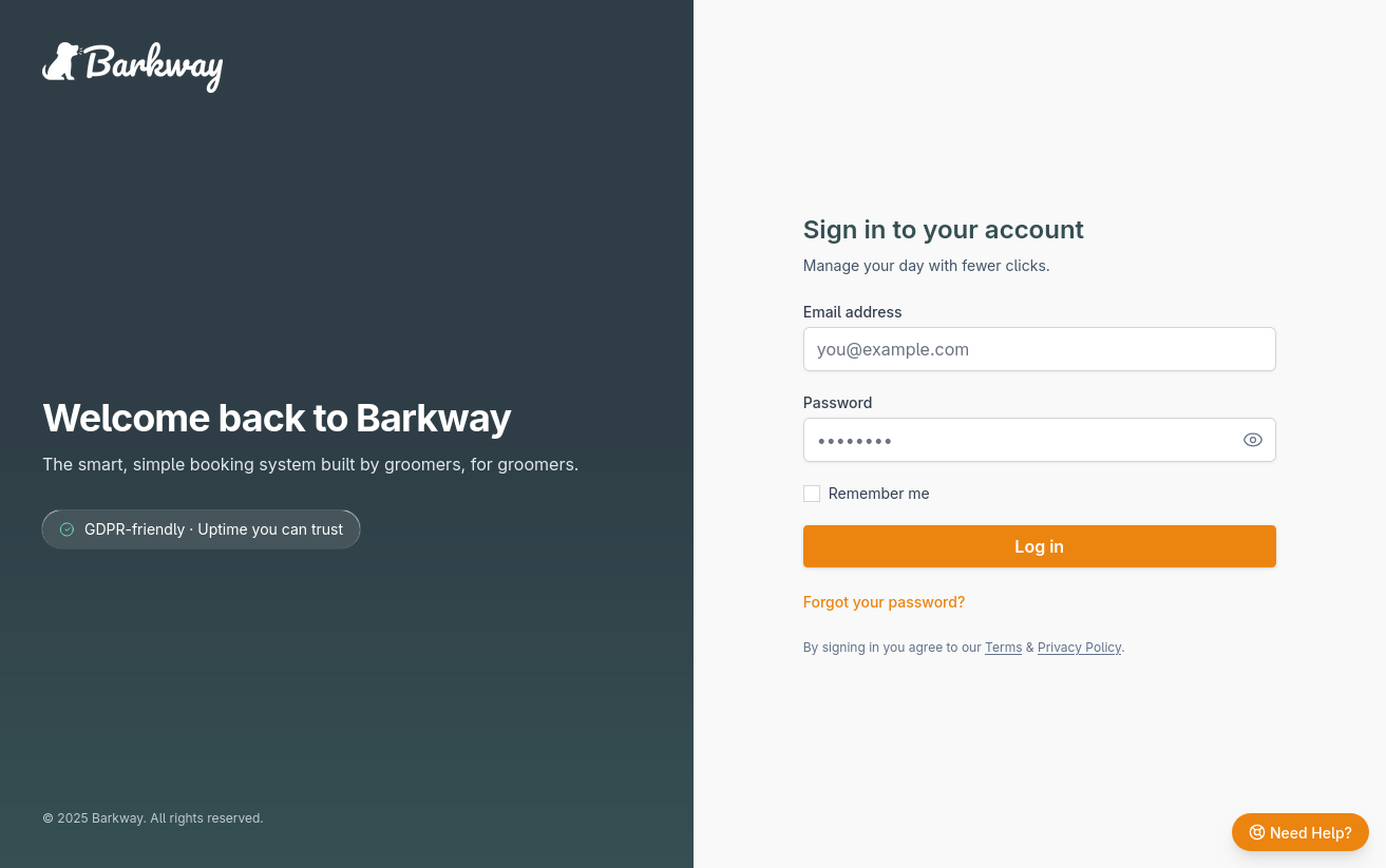 Barkway Login
