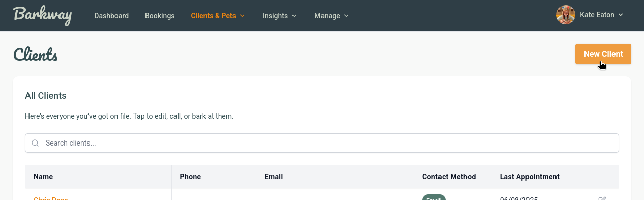 Create client